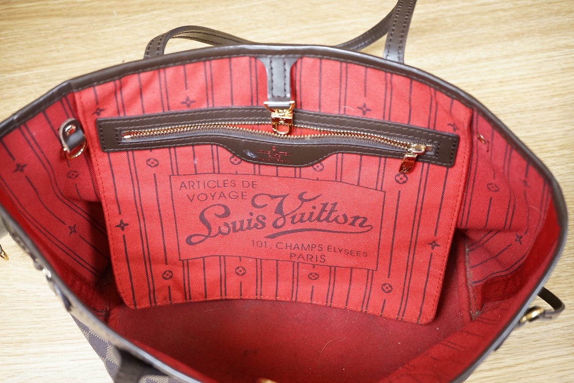 A Louis Vuitton Neverfull small tote bag, with interior pocket, numbered FH0168, 36cm wide